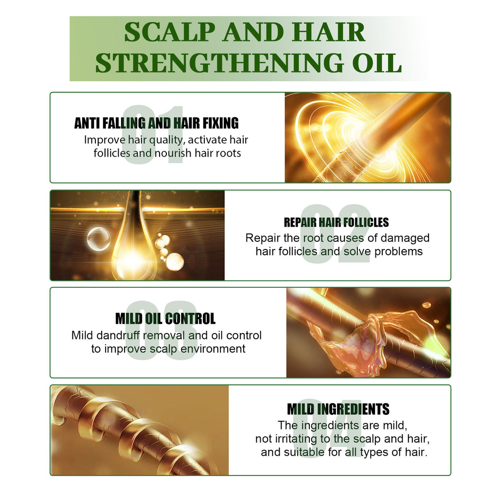 Scalp & Hair Strengthening Oil — Soft Thickness for Dry, Damaged Hair — product photo 3