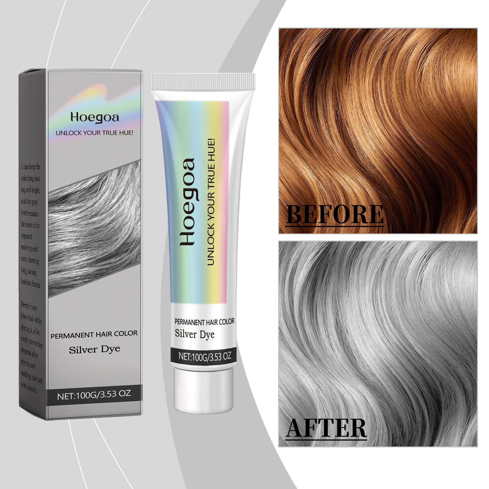 Grey Blending Hair Cream — Nourishing Root Touch-Up Hair Care — product photo 2