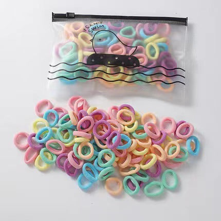 Macaron Hair Ties Set — Soft No-Snag Elastic Bands Hair Accessory — product photo 4