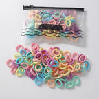 Macaron Hair Ties Set — Soft No-Snag Elastic Bands Hair Accessory — product photo 4