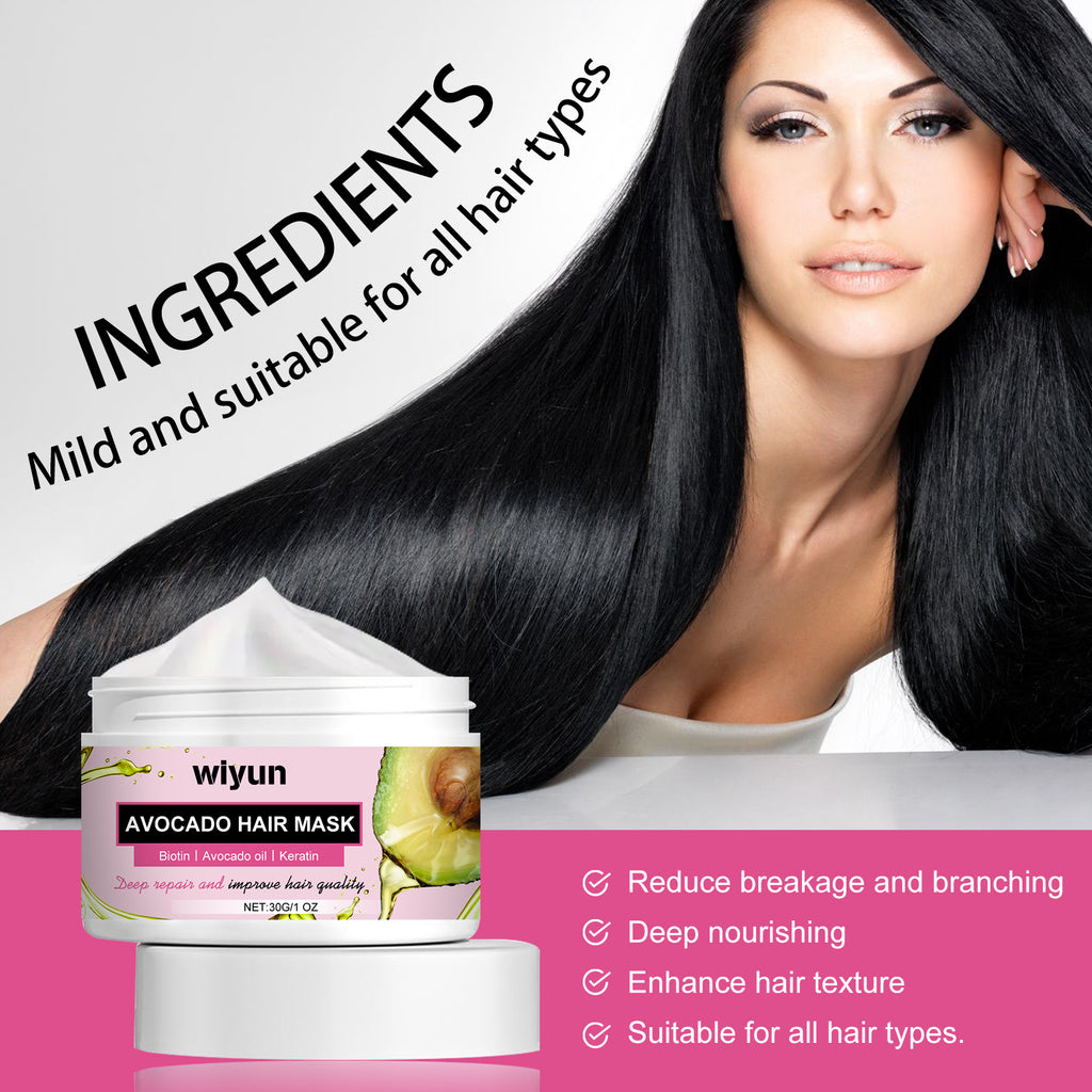 Avocado Repair Hair Mask — Smoothing Deep-Conditioning Hair Care — product photo 3