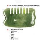 Natural Jade Roller & Gua Sha Set — Real Stone Facial Massage Beauty Tool — product photo 3