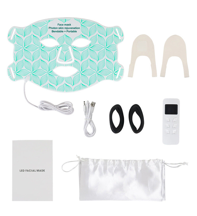 LED Photon Silicone Face Mask — 8-Colour Light Therapy Beauty Device — product photo 5