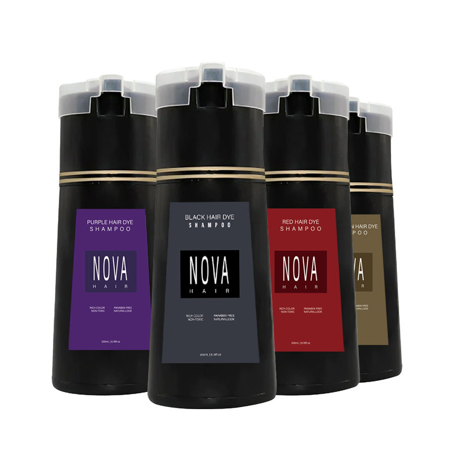 Color-Depositing Hair Shampoo — Gentle Wash-In Hair Dye for Rich Tone — product photo 1
