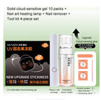Press-On Nail Adhesive Film Kit — UV Jelly Tabs with Tools — product photo 5