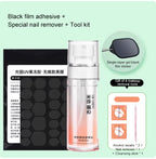Press-On Nail Adhesive Film Kit — UV Jelly Tabs with Tools — product photo 2