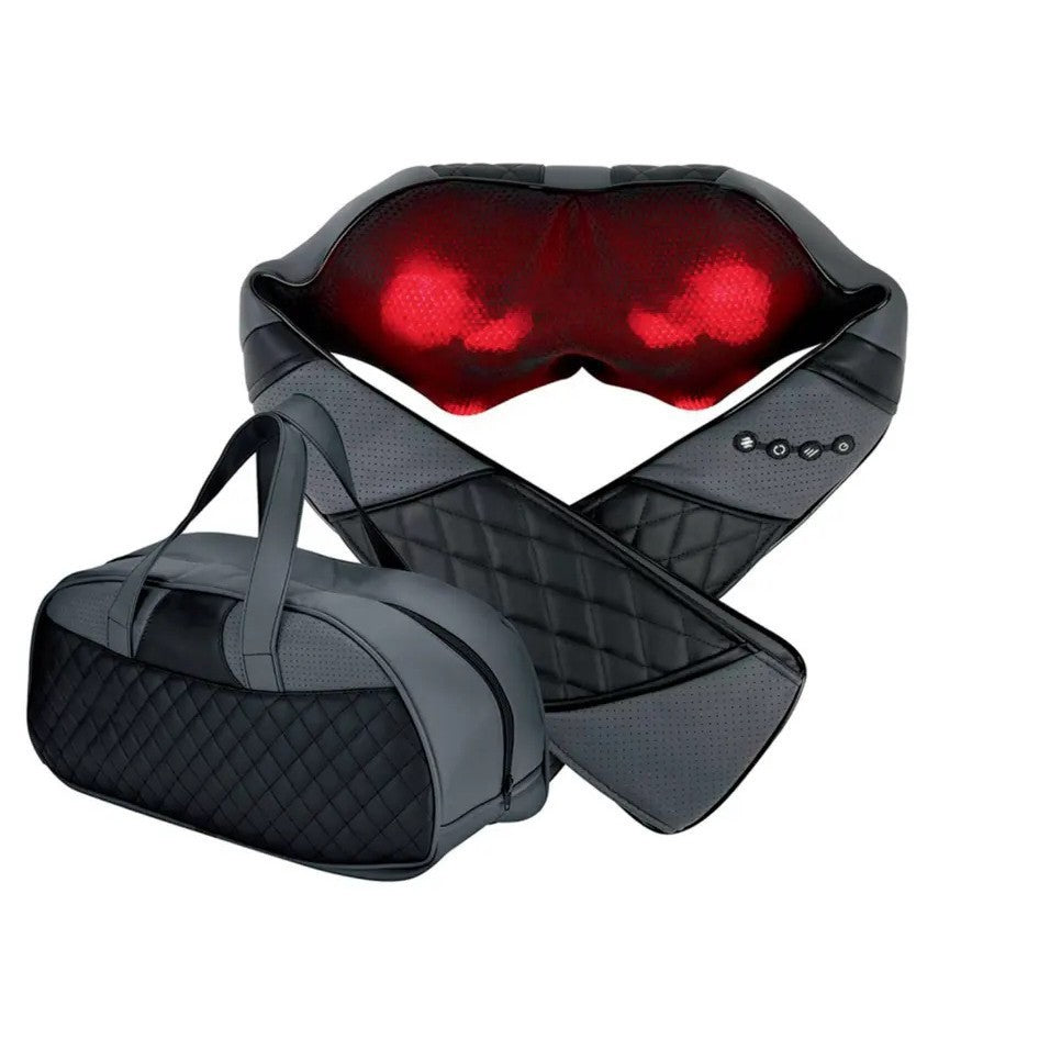 Cordless Neck & Shoulder Shawl Massager — Heated Kneading Wellness Device — product photo 2
