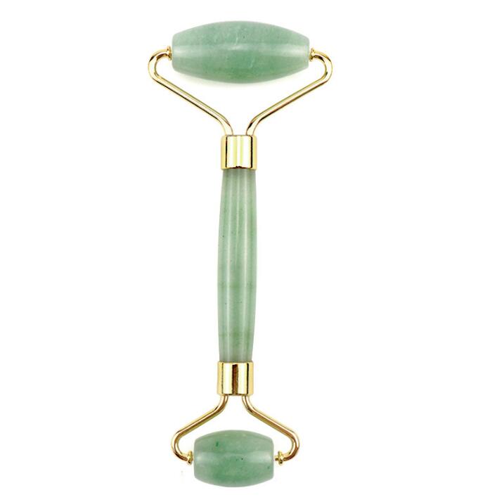 Rose Quartz & Jade Facial Roller Set — Sculpting Massage Beauty Tool — product photo 9