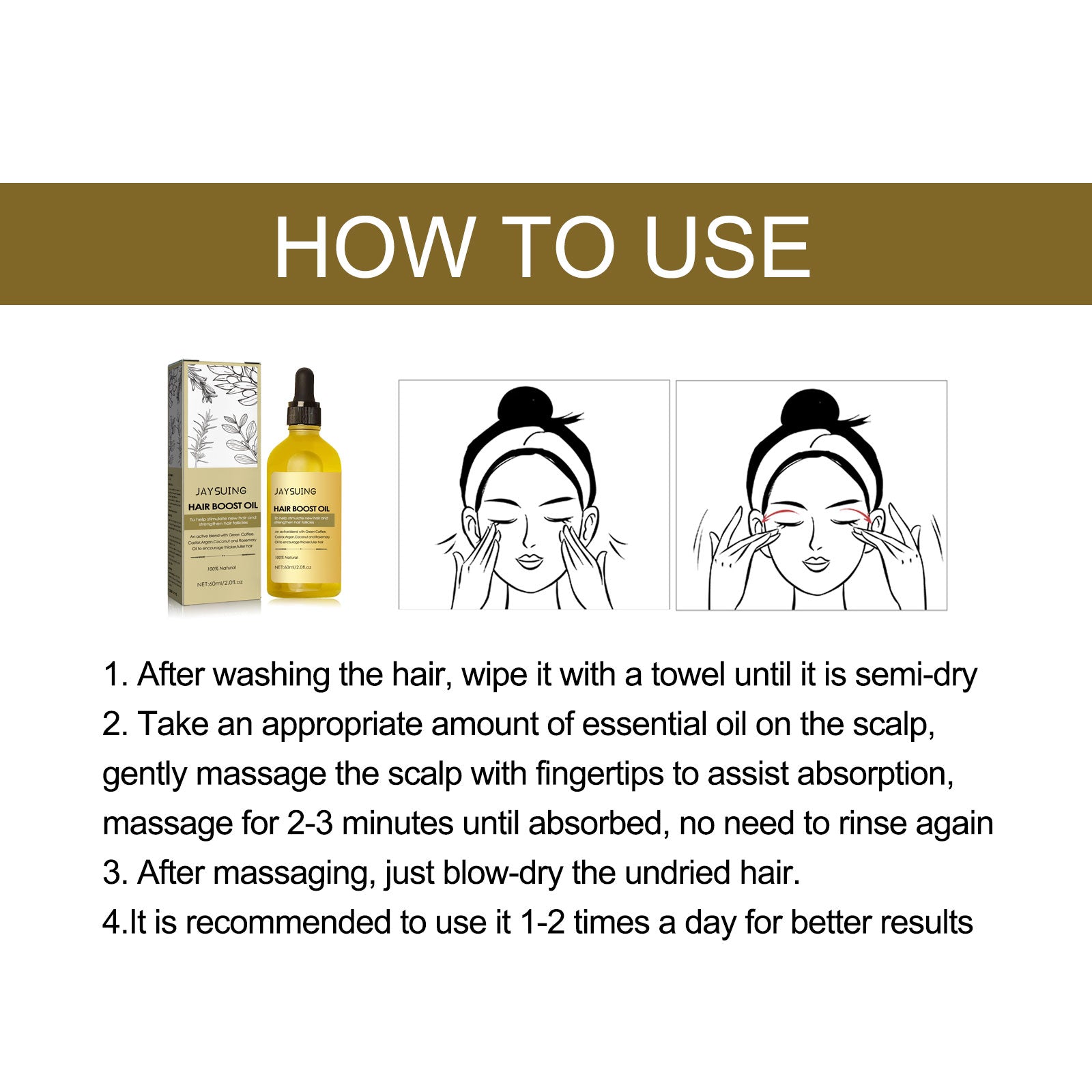 Rosemary Hair Oil — Nourishing Scalp Care for Fuller, Smoother Hair — product photo 4