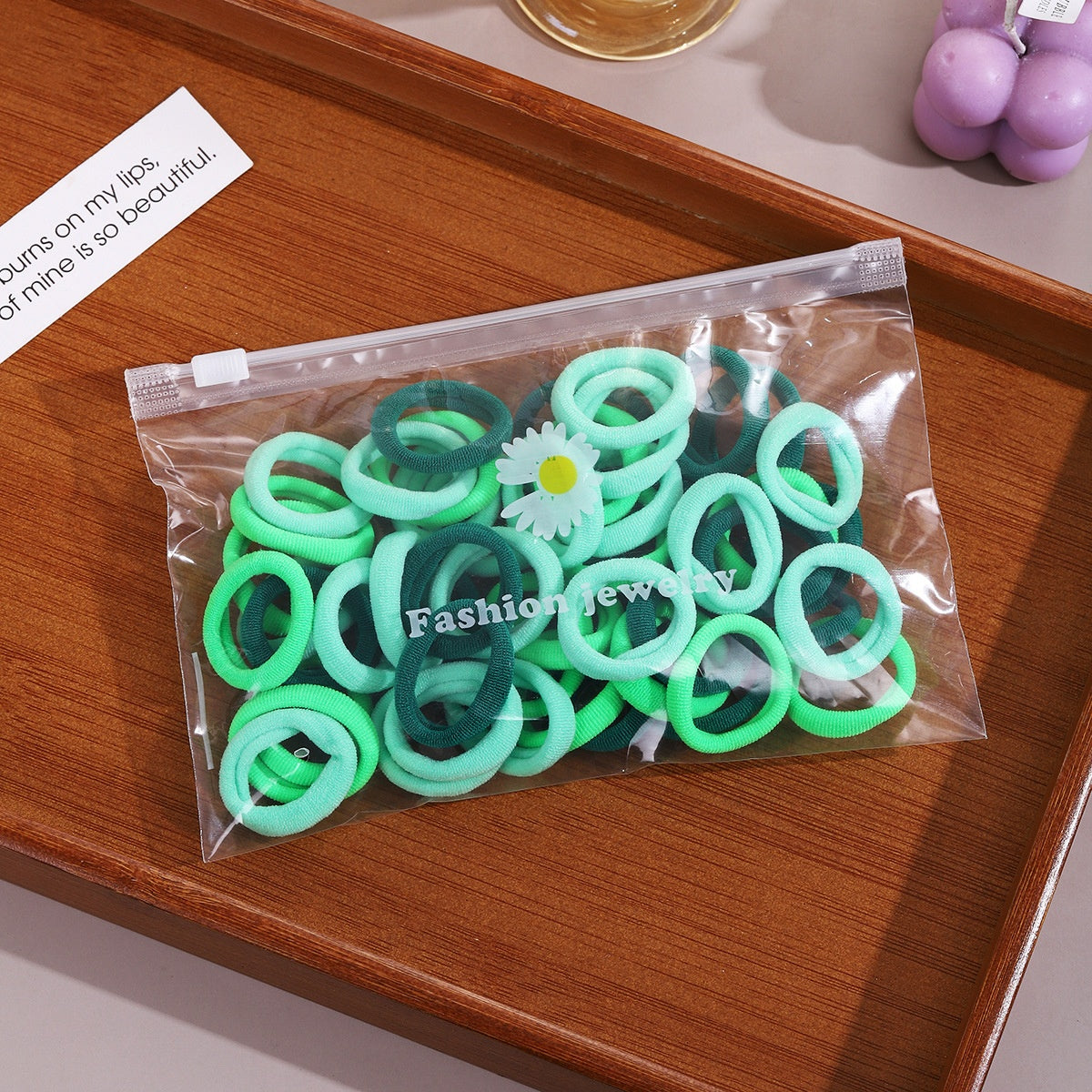 Kids Hair Ties Set — Soft No-Snag Elastic Bands Hair Accessory — product photo 8