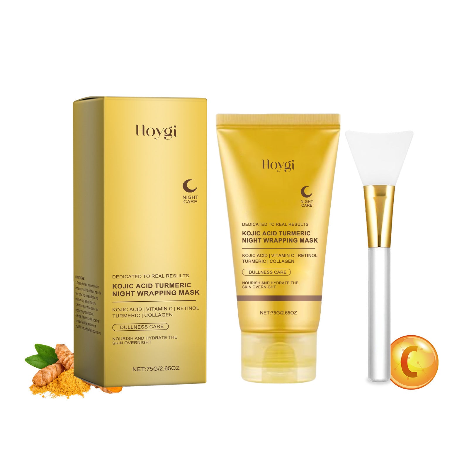 HOYGI Turmeric Peel-Off Face Mask — Brightening & Pore-Refining Skincare — product photo 3