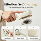 Steam Hair Straightening Brush — Ionic Mist Comb for Smooth, Shiny Hair