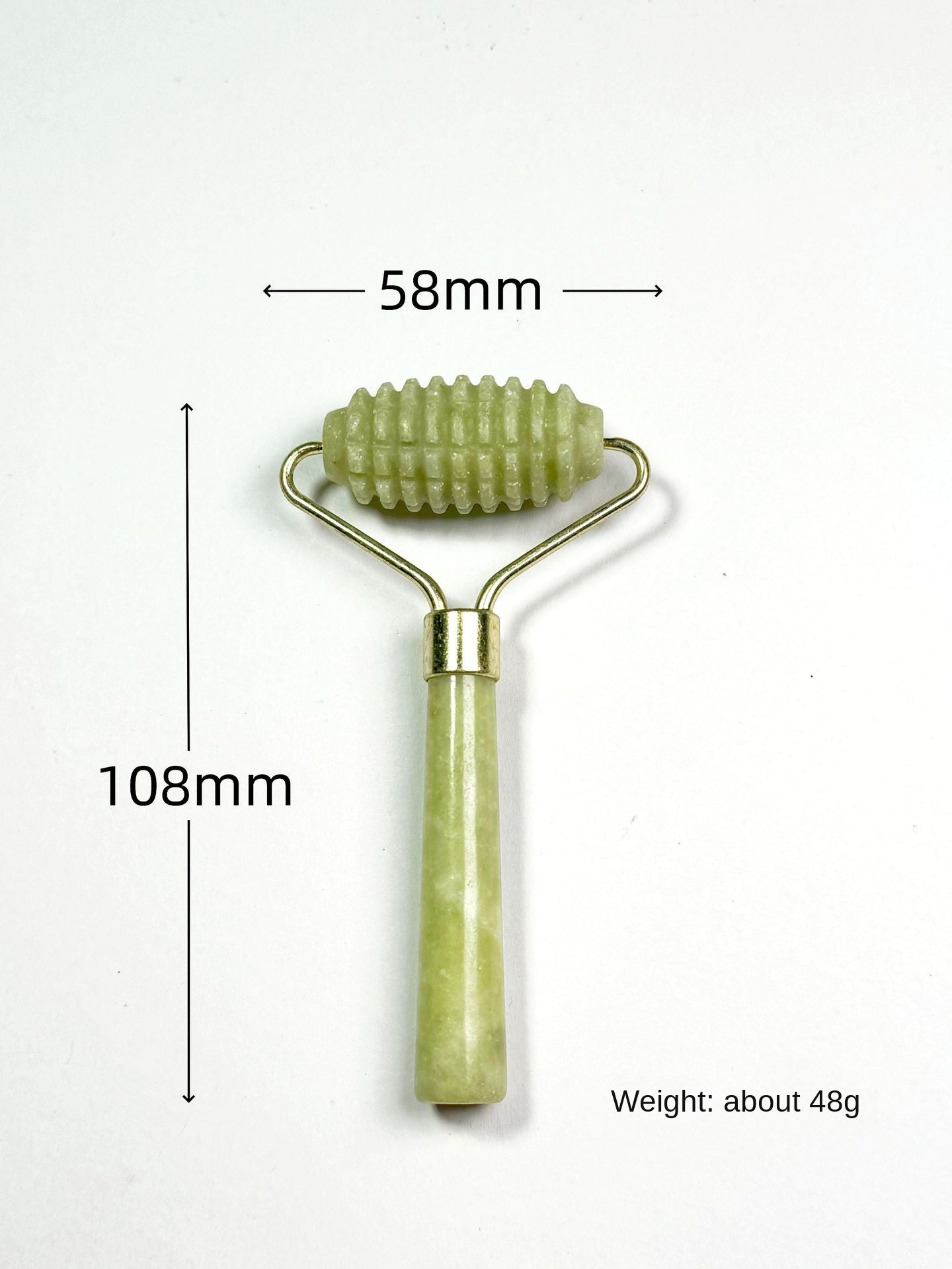 Natural Jade Facial Roller — Sculpting Face Massage Beauty Tool — product photo 5