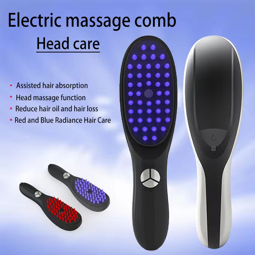 Nano Mist Scalp Care Comb — Red & Blue Light Scalp Massage Beauty Device — product photo 2