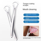 Stainless Steel Tongue Scraper — Fresh-Breath Oral Care Cleaning Tool — product photo 2