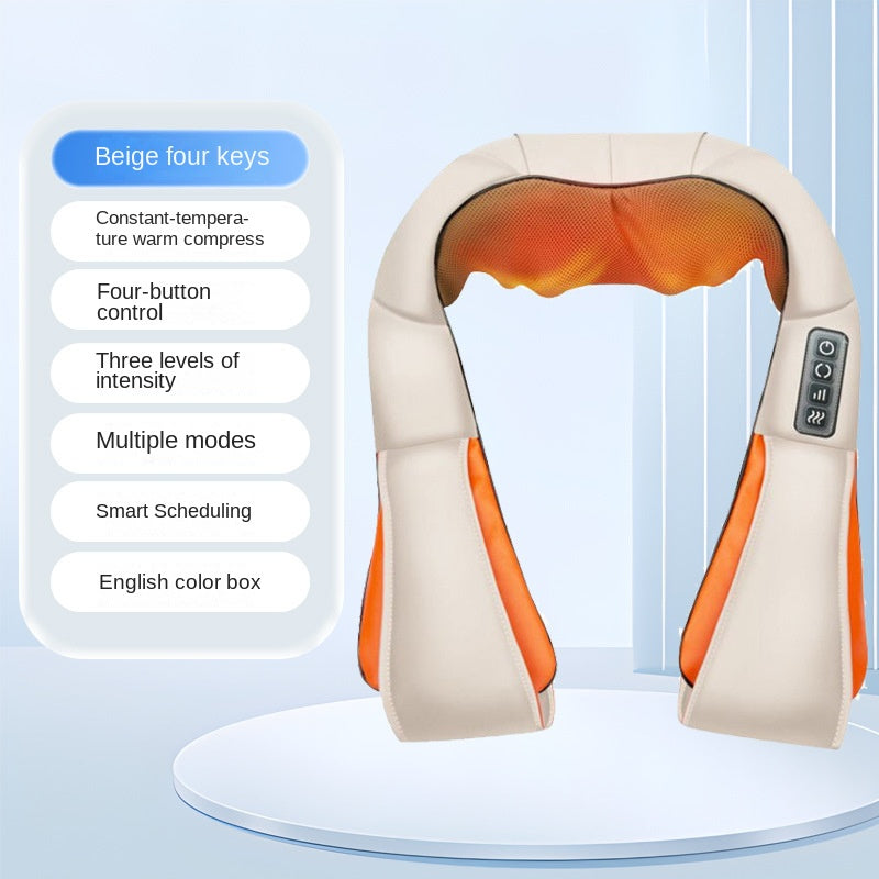 Cordless Neck & Shoulder Shawl Massager — Heated Kneading Wellness Device — product photo 8
