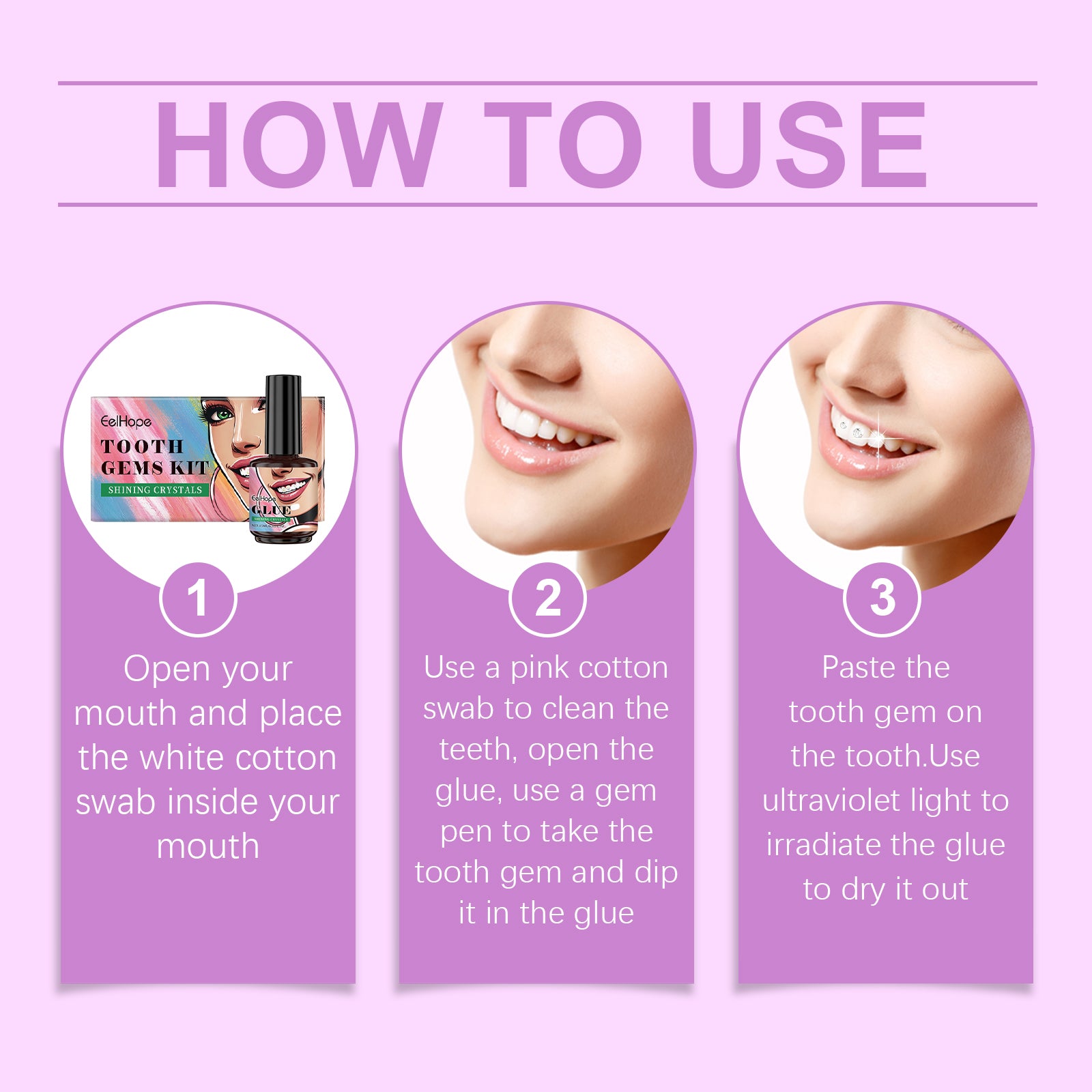 Tooth Gem Kit — Sparkle Smile Crystal Set for Dental Styling — product photo 6