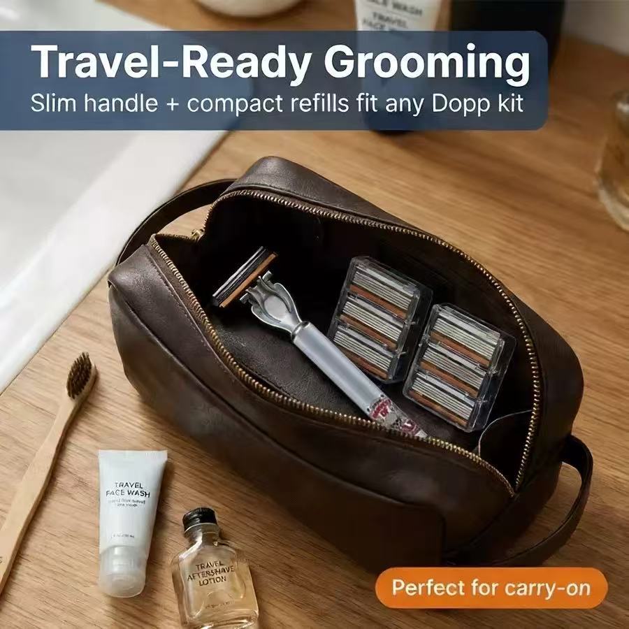 Men’s Manual Razor Set — Smooth Precision Shaving Grooming Kit — product photo 3