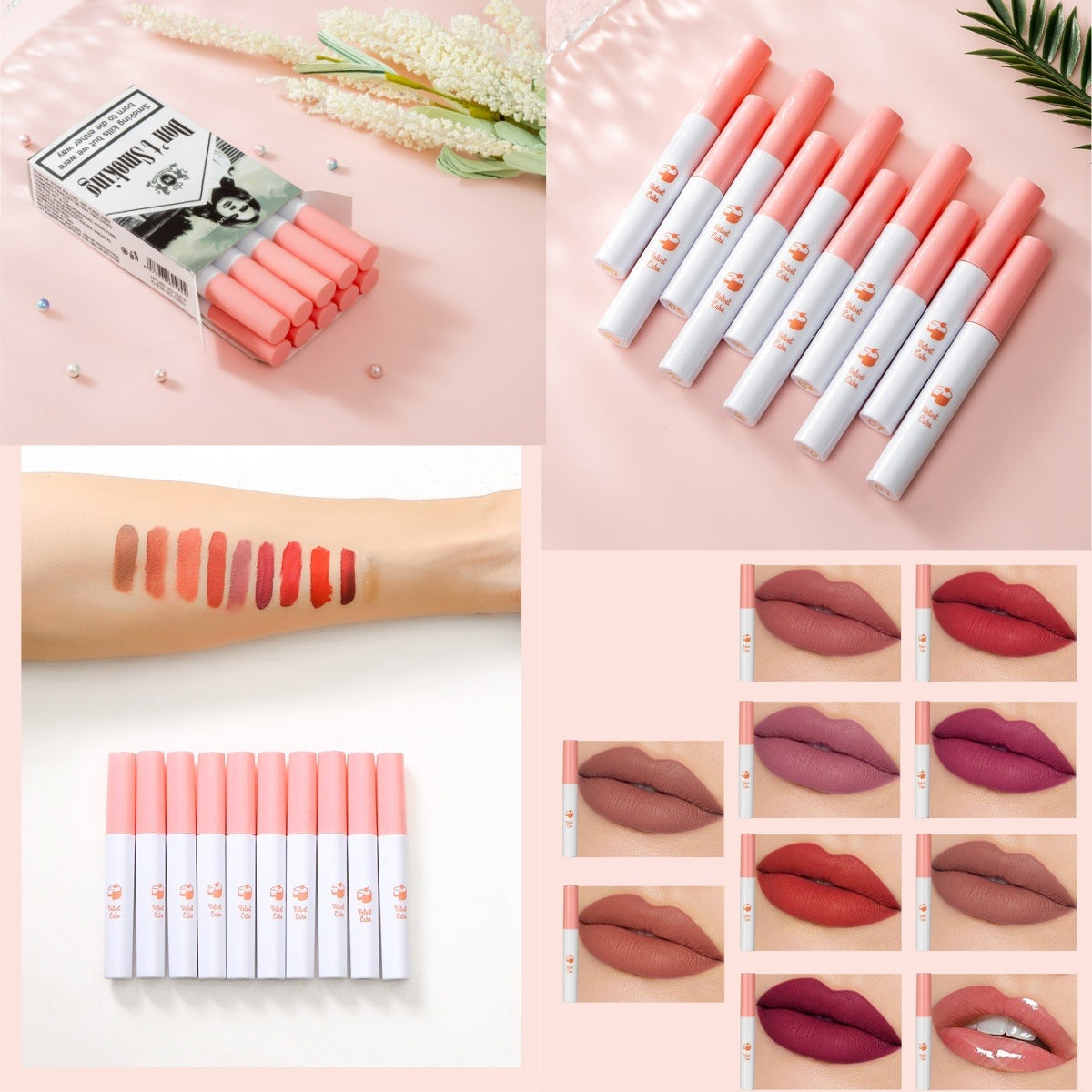 Velvet Matte Liquid Lipstick Set (10 Shades) — Non-Transfer Long-Wear Makeup — product photo 1