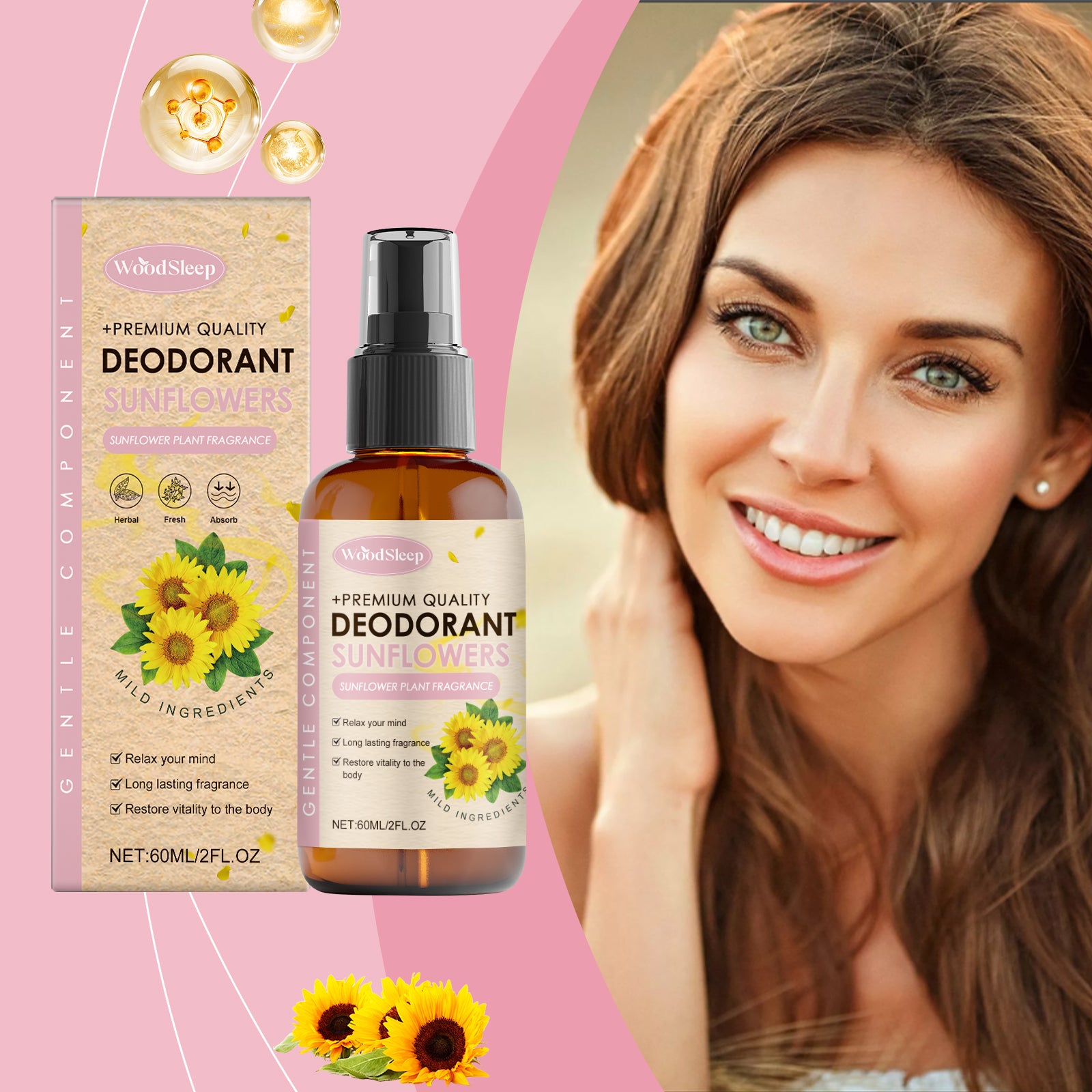 WoodSleep Magnesium Oil Sleep Spray — Evening Body Calm Mist — product photo 2