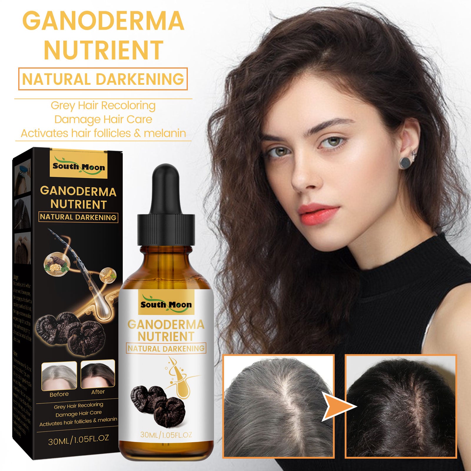 Ganoderma Scalp & Hair Essence — Nourishing Repair Hair Care — product photo 2