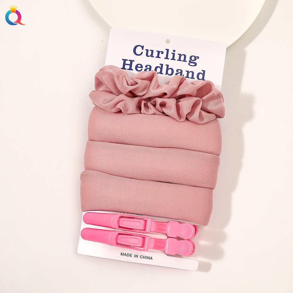 Heatless Curling Band — No-Heat Overnight Big-Wave Hair Curler