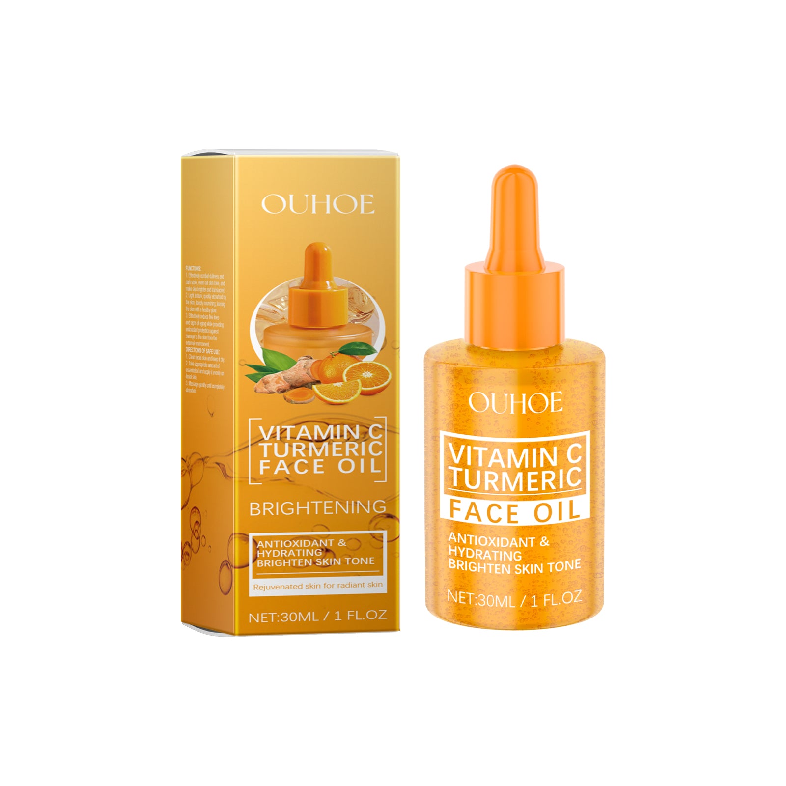 Vitamin C Turmeric Face Oil — Brightening Hydrating Glow Skincare — product photo 1