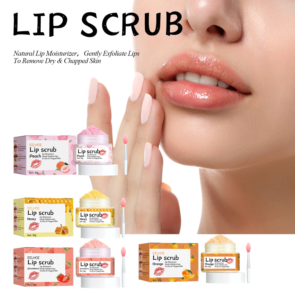 Strawberry Lip Scrub — Exfoliating Smoothing Lip Care Makeup — product photo 2