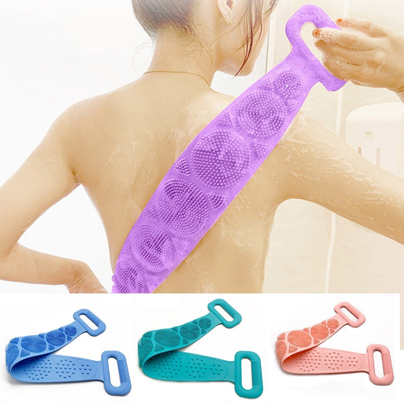 Double-Sided Exfoliating Back Scrubber Belt — Deep-Clean Bath & Body — product photo 1
