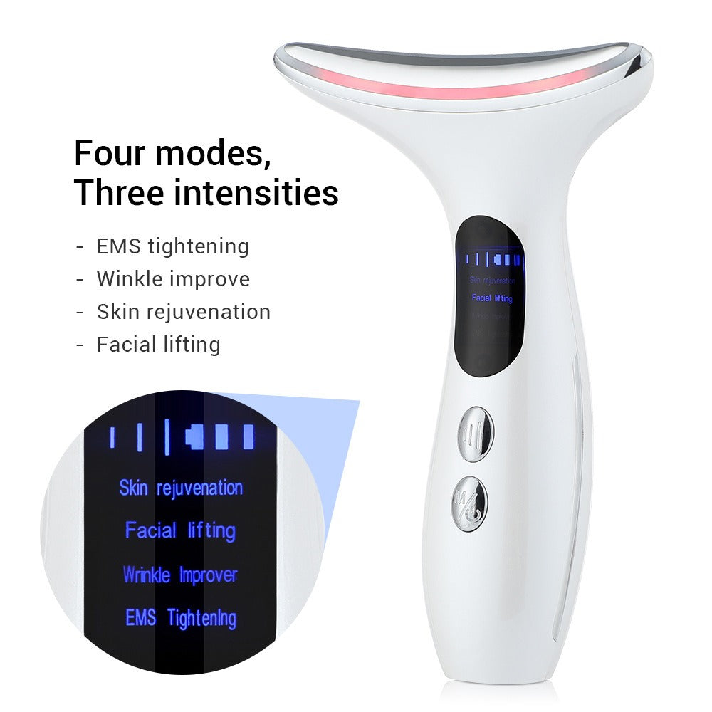 LED Microcurrent Neck & Face Device — Warming Beauty Instrument — product photo 1
