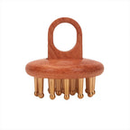 Copper Wood Therapy Massage Comb — Meridian Gua Sha Scalp & Body Tool — product photo 1