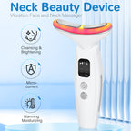 7-Colour LED Neck Beauty Device — Smart Display Massage & Firming Instrument — product photo 2