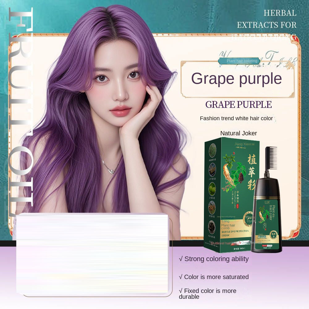 Plant-Based Hair Dye Comb — Grey Coverage Color Applicator Hair Care — product photo 5
