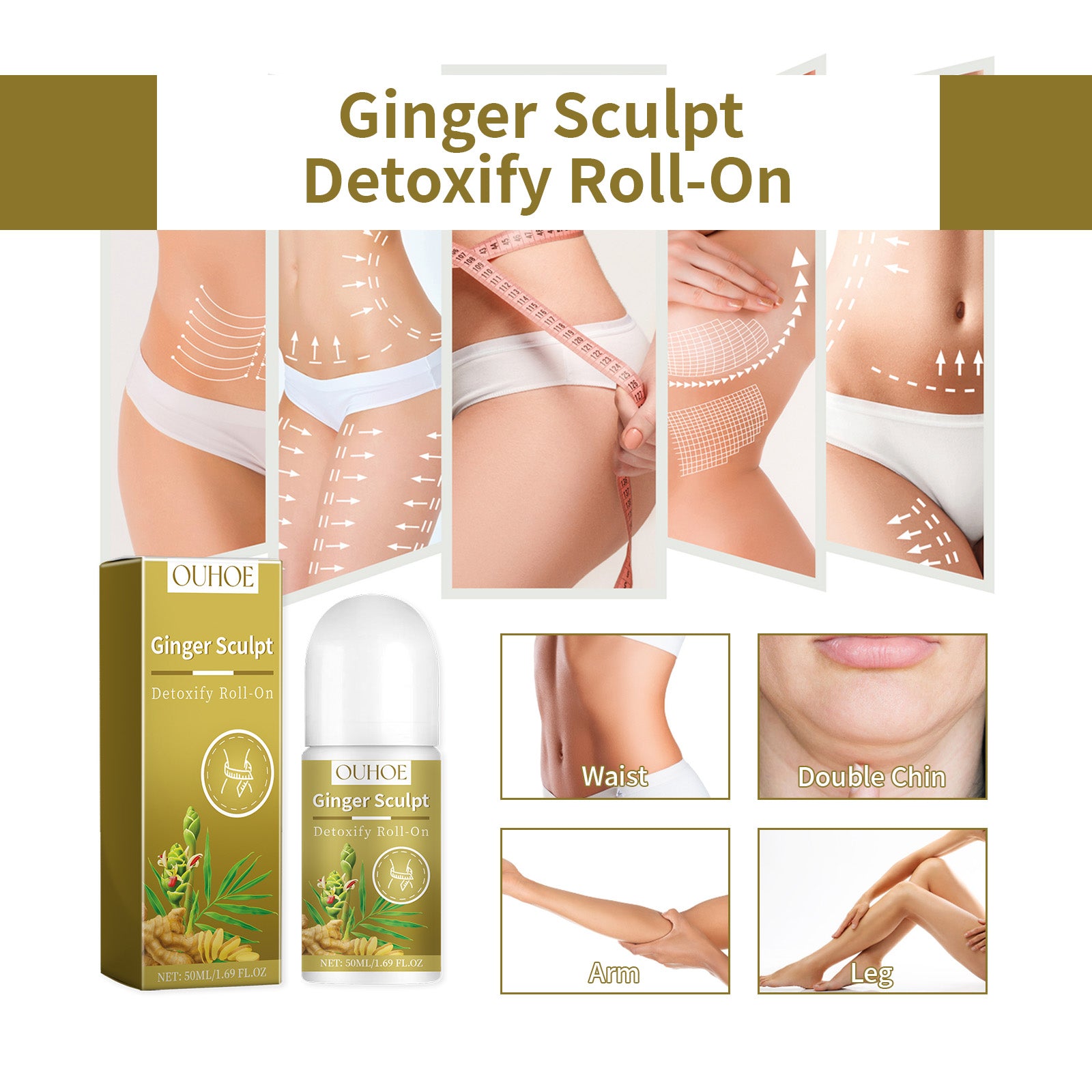 Ginger Sculpt Roll-On — Warming Body Contour Massage Ball — product photo 4