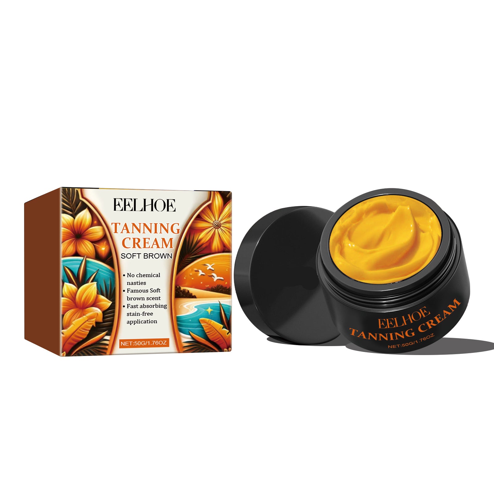 EELHOE Bronzing Tan Accelerator Cream — Deep Golden Beach Glow — product photo 1