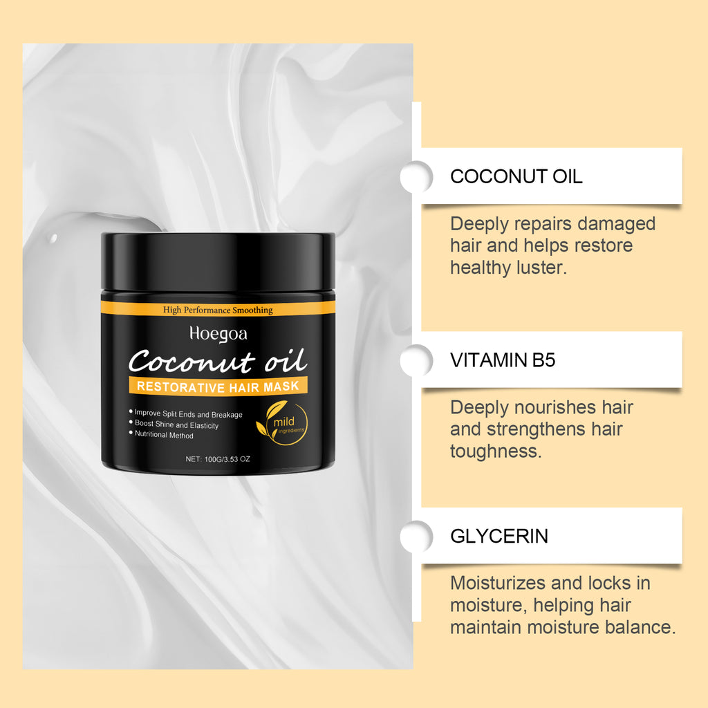 Coconut Oil Repair Hair Mask — Deep Conditioning for Dry, Damaged Hair — product photo 4
