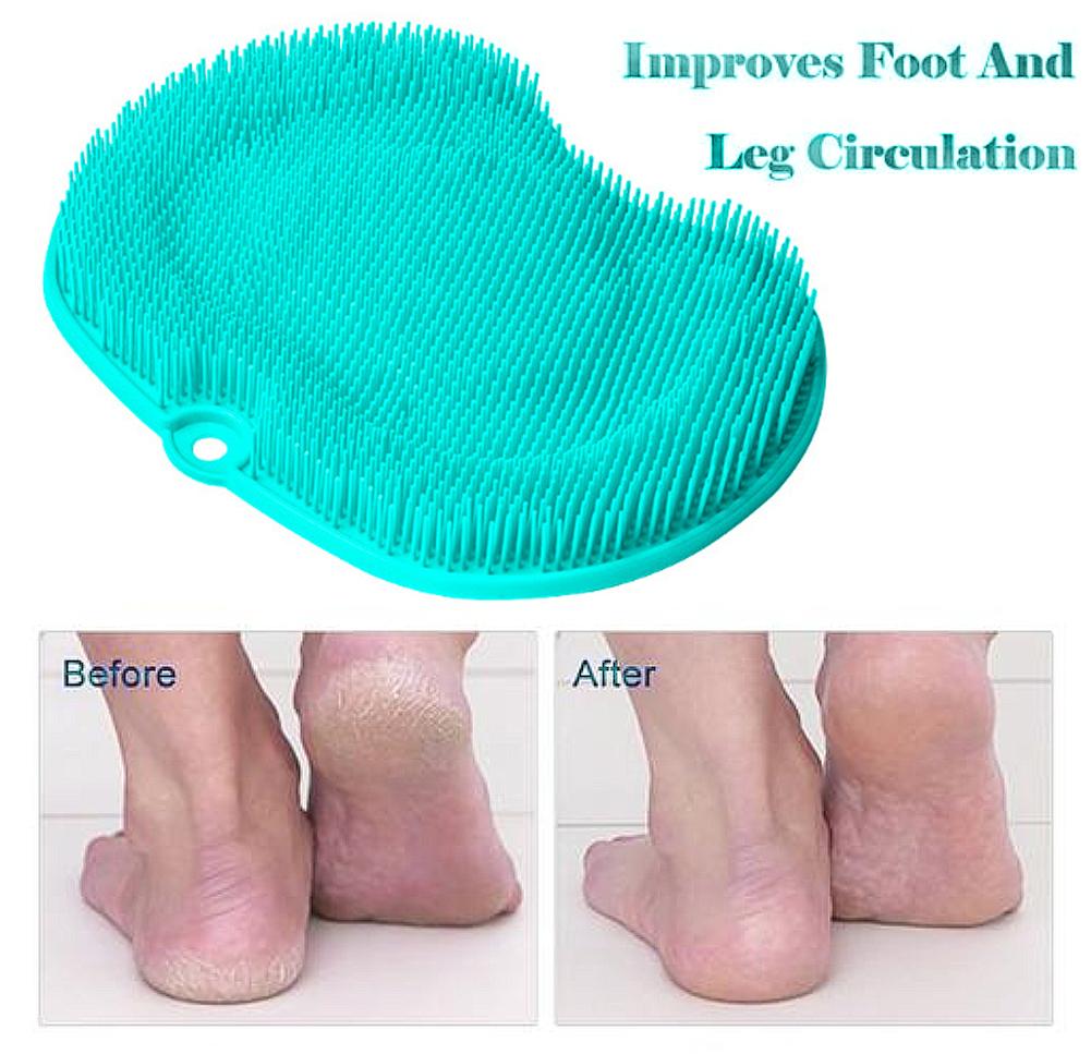 No-Bend Shower Foot Scrubber Mat — Non-Slip Cleaning & Massage Foot Care — product photo 5