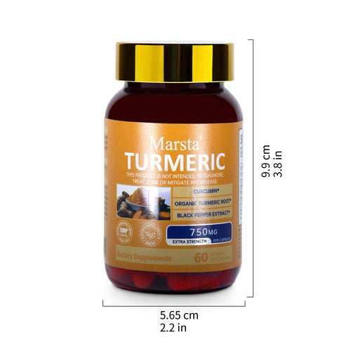 Curcumin Turmeric Capsules — Daily Wellness Support Supplement — product photo 1