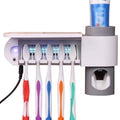 UV Toothbrush Sterilizer & Toothpaste Dispenser — Wall-Mounted Bathroom Cleaner