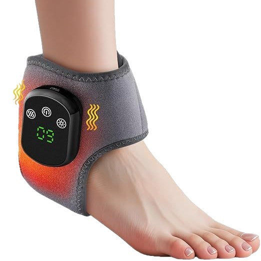 Heated Foot & Ankle Massager — Vibrating Warm Compress Wellness Device — product photo 1