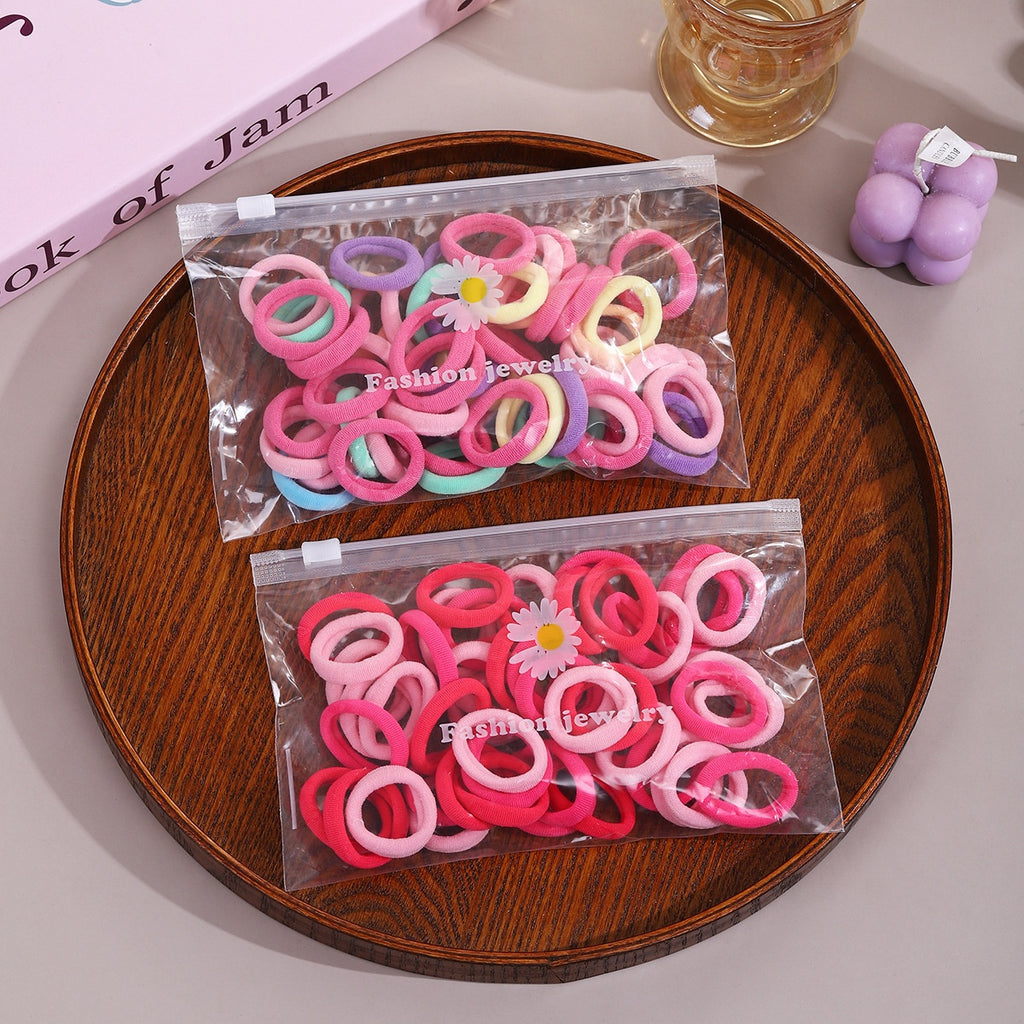 Kids Hair Ties Set — Soft No-Snag Elastic Bands Hair Accessory — product photo 3