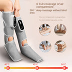 Heated Air Compression Leg Massager — Full-Wrap Recovery Boots — product photo 1