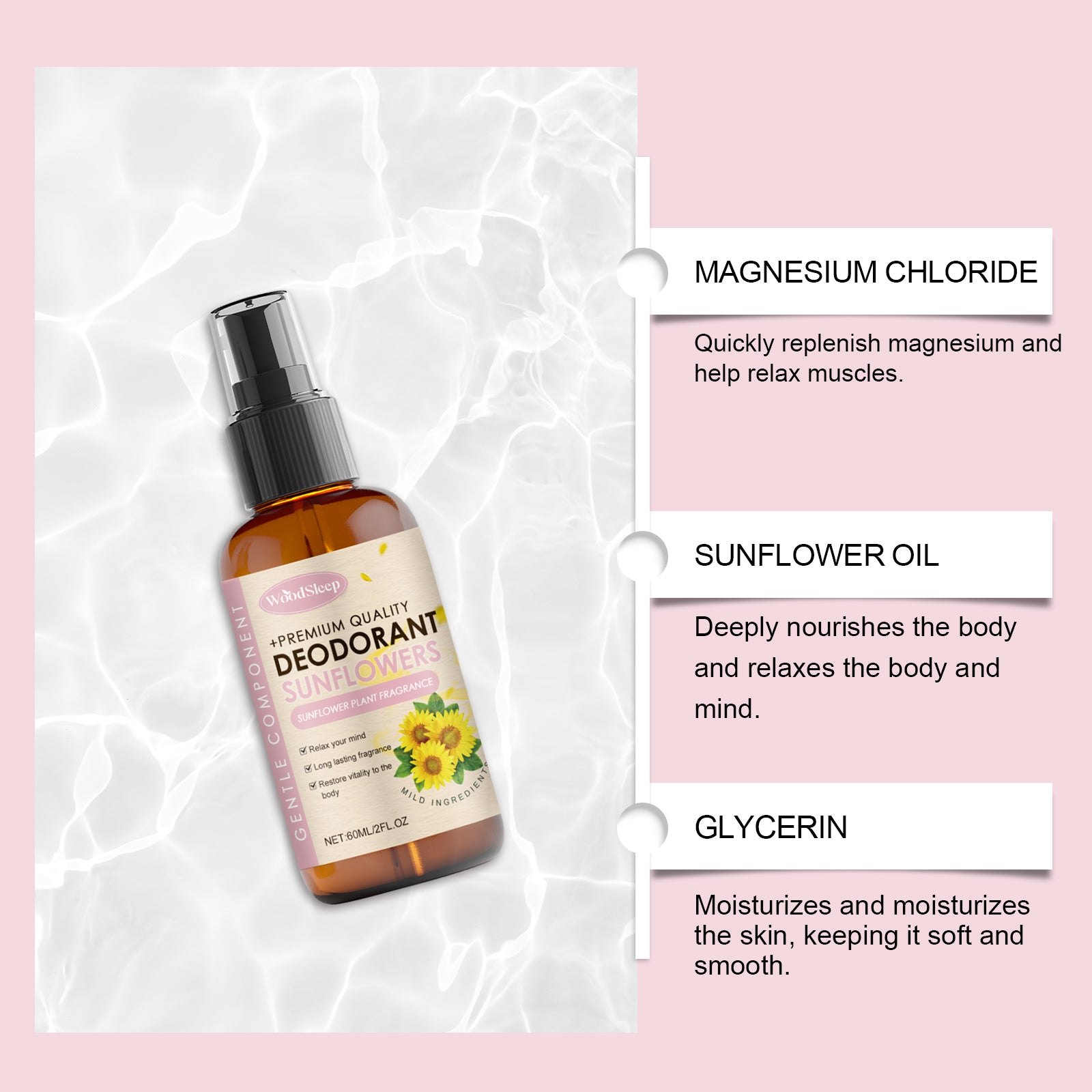 WoodSleep Magnesium Oil Sleep Spray — Evening Body Calm Mist — product photo 3