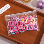 Kids Hair Ties Set — Soft No-Snag Elastic Bands Hair Accessory — product photo 5