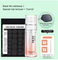 Press-On Nail Adhesive Film Kit — UV Jelly Tabs with Tools — product photo 1