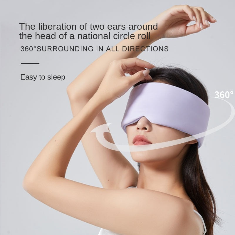 Blackout Sleep Eye Mask — Soft Plush Contoured Rest & Travel Mask — product photo 2