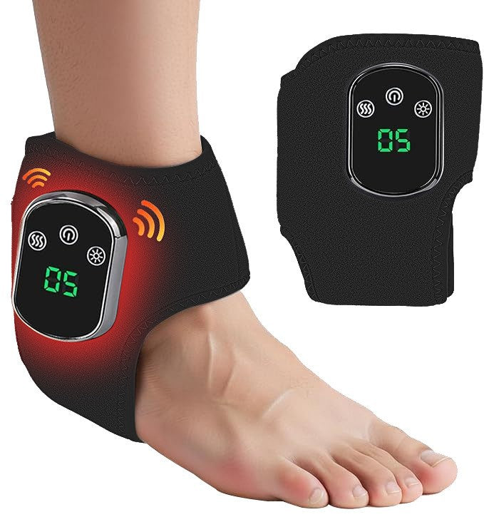 Heated Foot & Ankle Massager — Vibrating Warm Compress Wellness Device — product photo 8