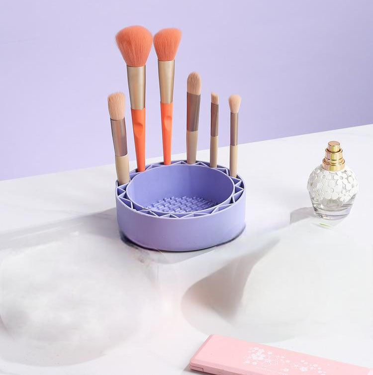 Makeup Brush & Sponge Cleaning Kit — Bowl, Puff & Beauty Egg Set — product photo 4