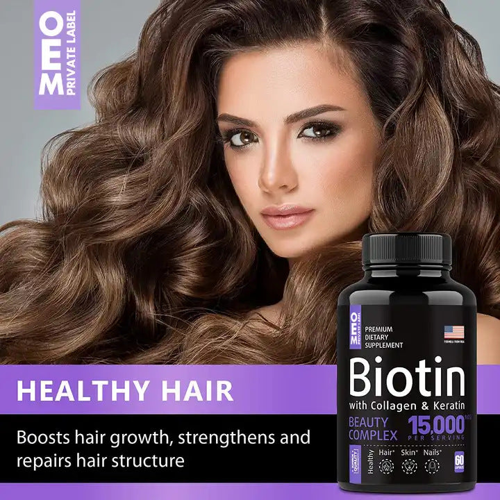 Vitamin B Complex + Biotin Capsules — Energy & Beauty Support 60ct — product photo 5