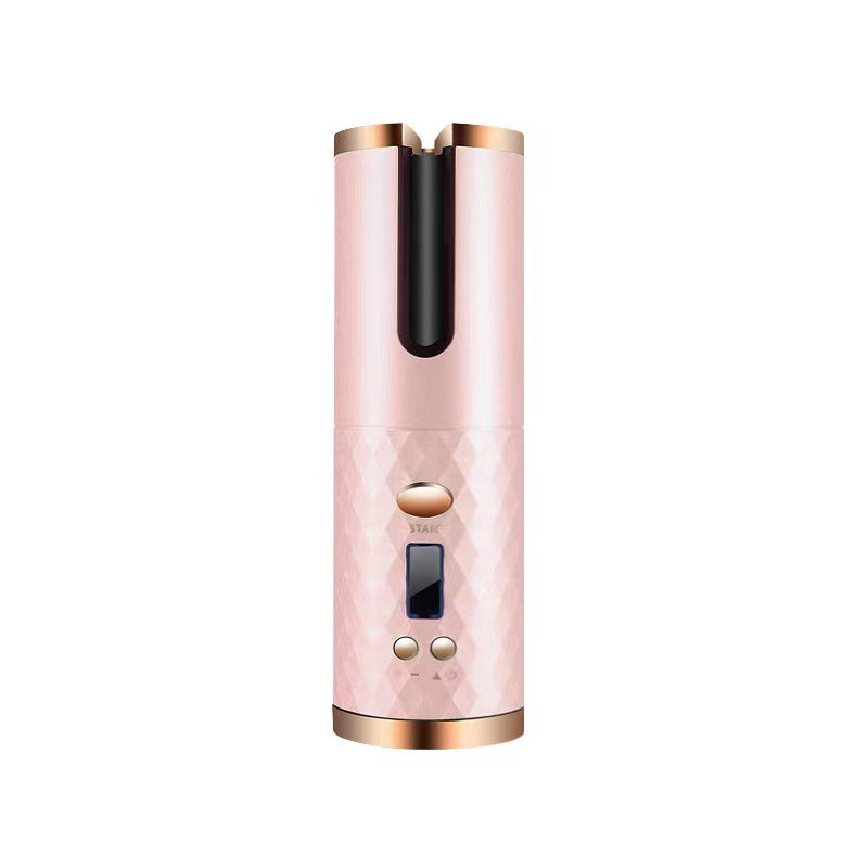 Automatic Curling Iron — Cordless LCD Mini Hair Curler with USB Charging